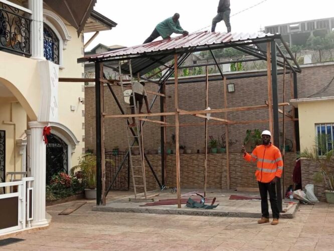 iron design outdoor pergola